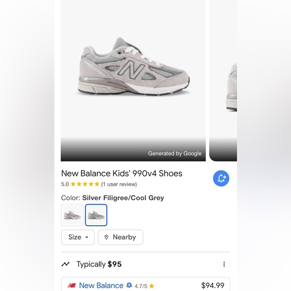 New Balance 990 V3 INFANTS - Picture 13 of 13